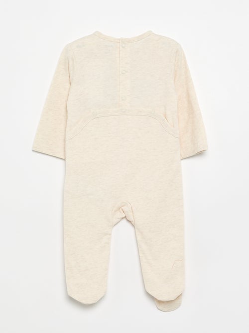 Pijama pelele de punto de algodón - Kiabi