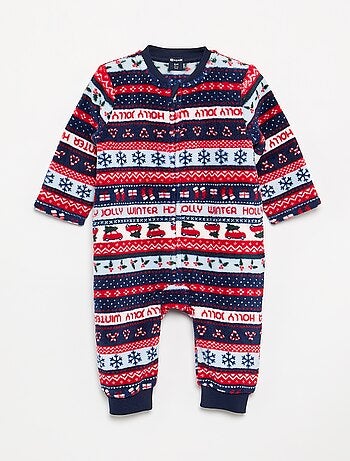 Pijama pelele de tejido polar