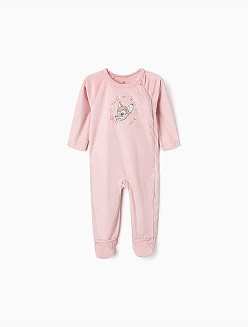 Pijama pelele de terciopelo con bambi