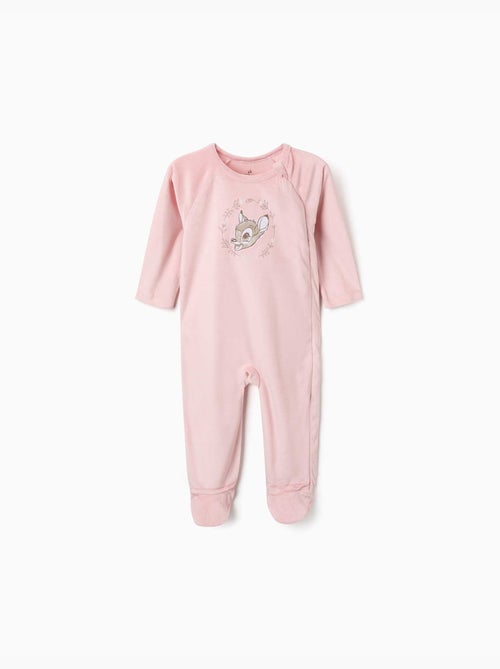 Pijama pelele de terciopelo con bambi - Kiabi Pijama pelele de terciopelo con bambi - Kiabi