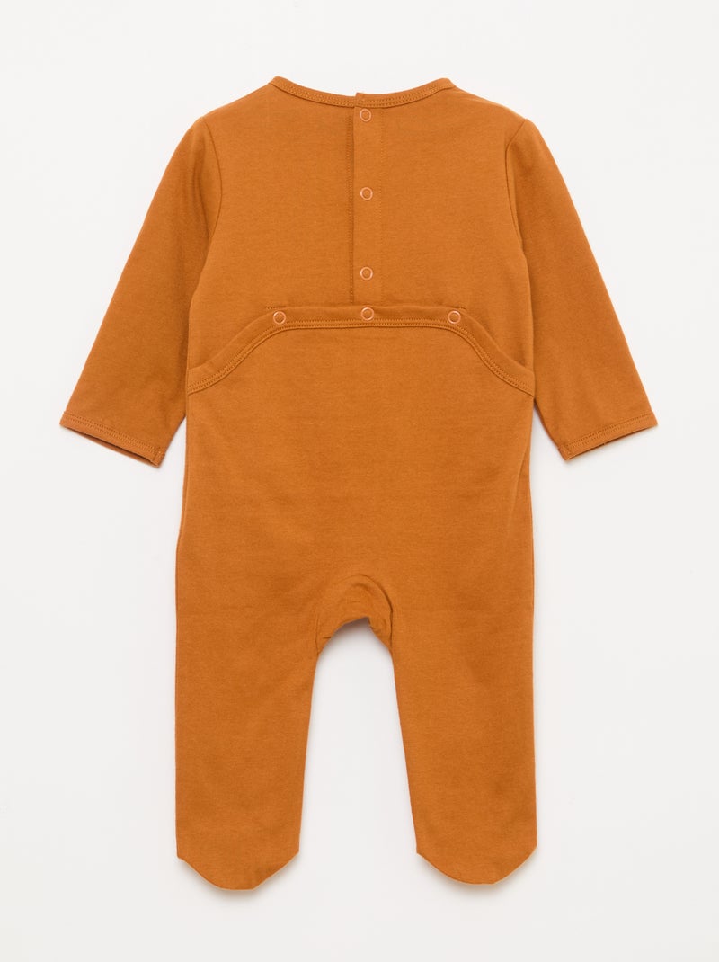Pijama pelele Marron - Kiabi