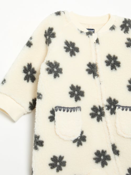 Pijama pelele muy cálido de tejido afelpado - Kiabi Pijama pelele muy cálido de tejido afelpado - Kiabi