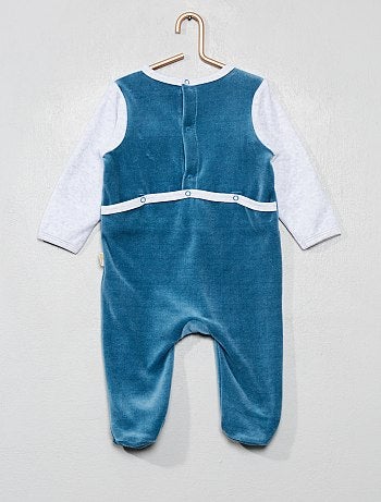 Pijama 'Petit Béguin' de terciopelo - Kiabi