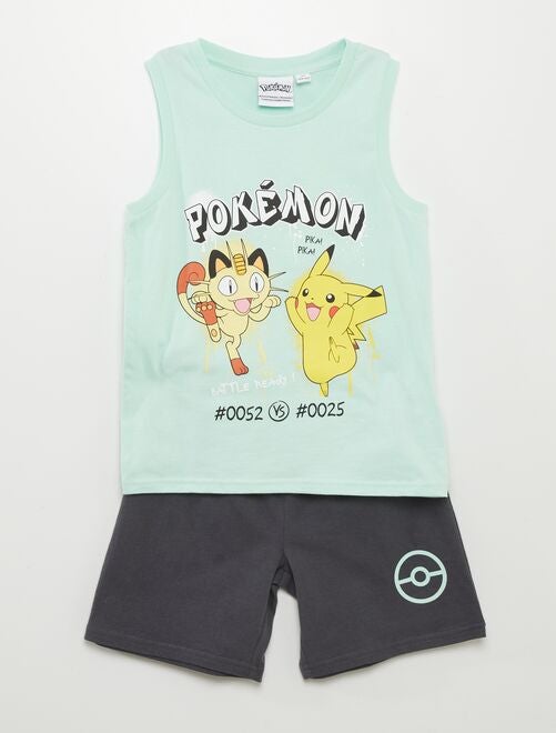 Pijama 'Pokémon' camiseta sin mangas + short - 2 piezas - Kiabi