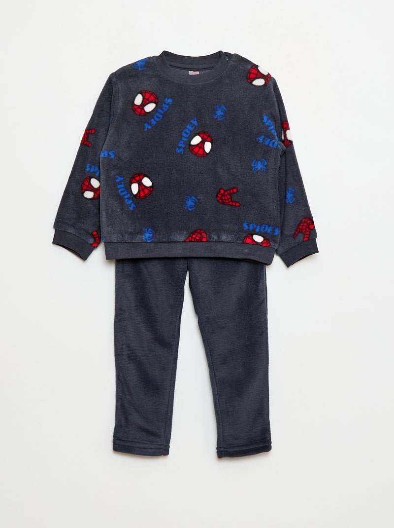 Pijama polar con diseño de 'Spider-Man' 'Marvel' - 2 piezas Azul - Kiabi
