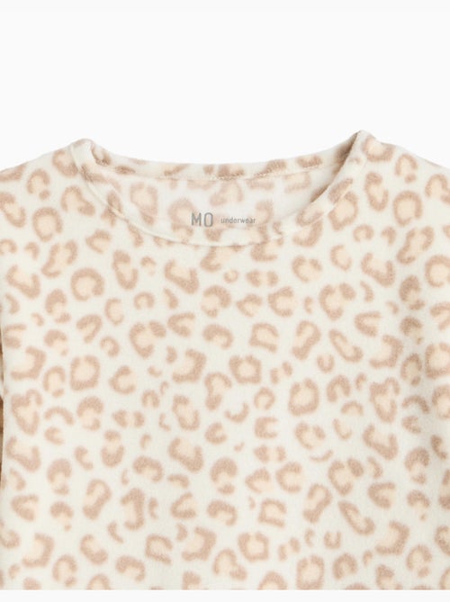 Pijama polar con estampado animal, mo fashion - Kiabi