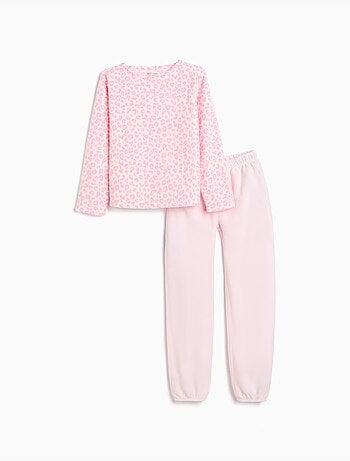 Pijama polar con estampado animal, mo fashion