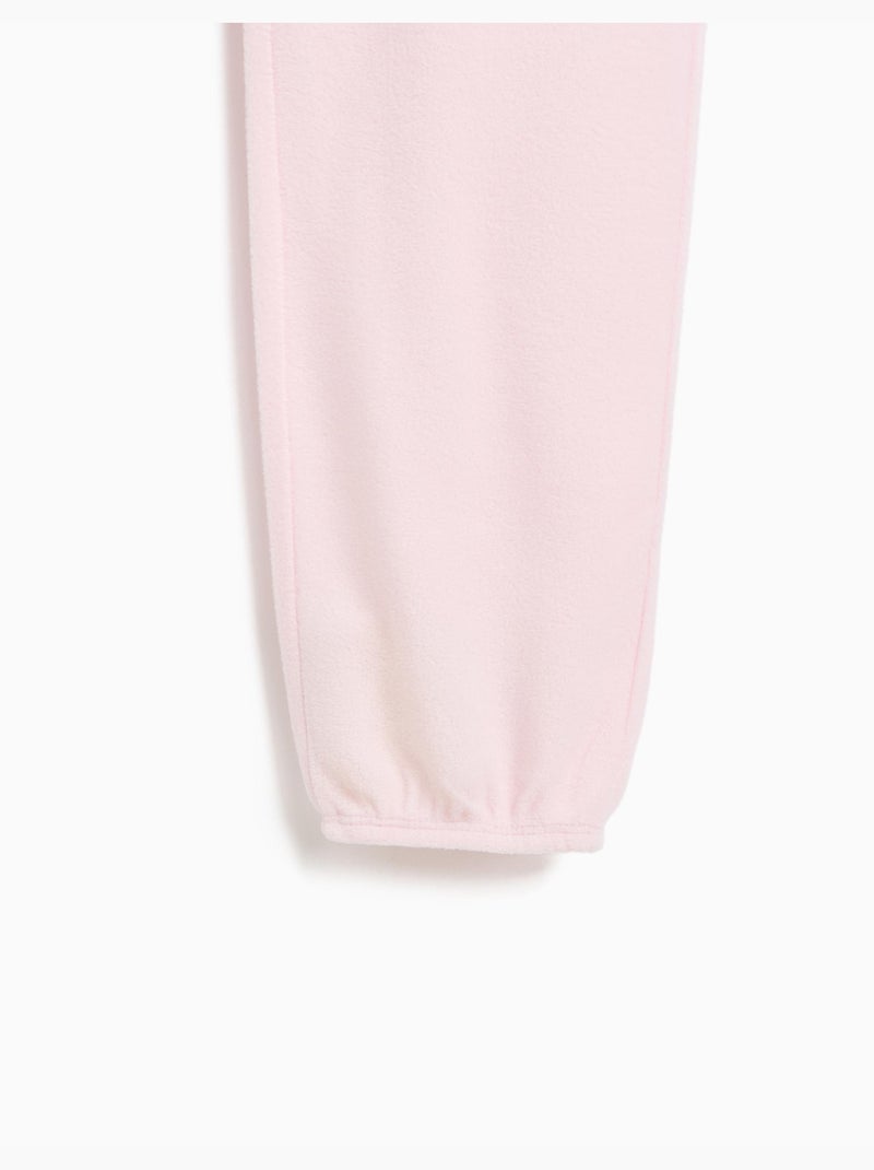 Pijama polar con estampado animal, mo fashion Rosa - Kiabi