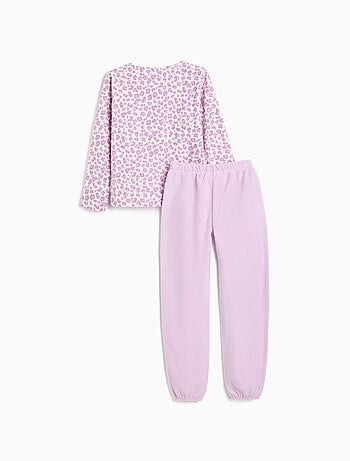 Pijama polar con estampado animal, mo fashion