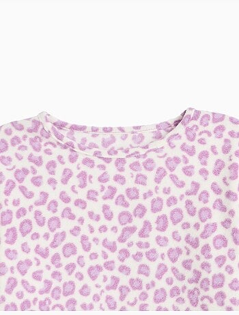 Pijama polar con estampado animal, mo fashion