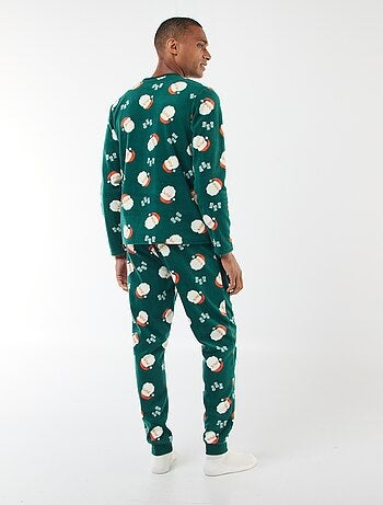 Pijama polar con motivo 'Navidad' camiseta + pantalón - 2 piezas