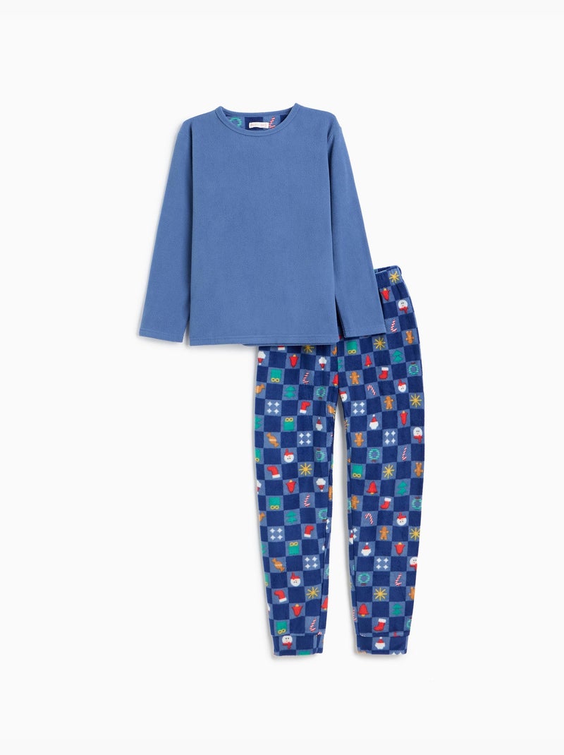 Pijama polar de navidad, mo fashion Azul - Kiabi