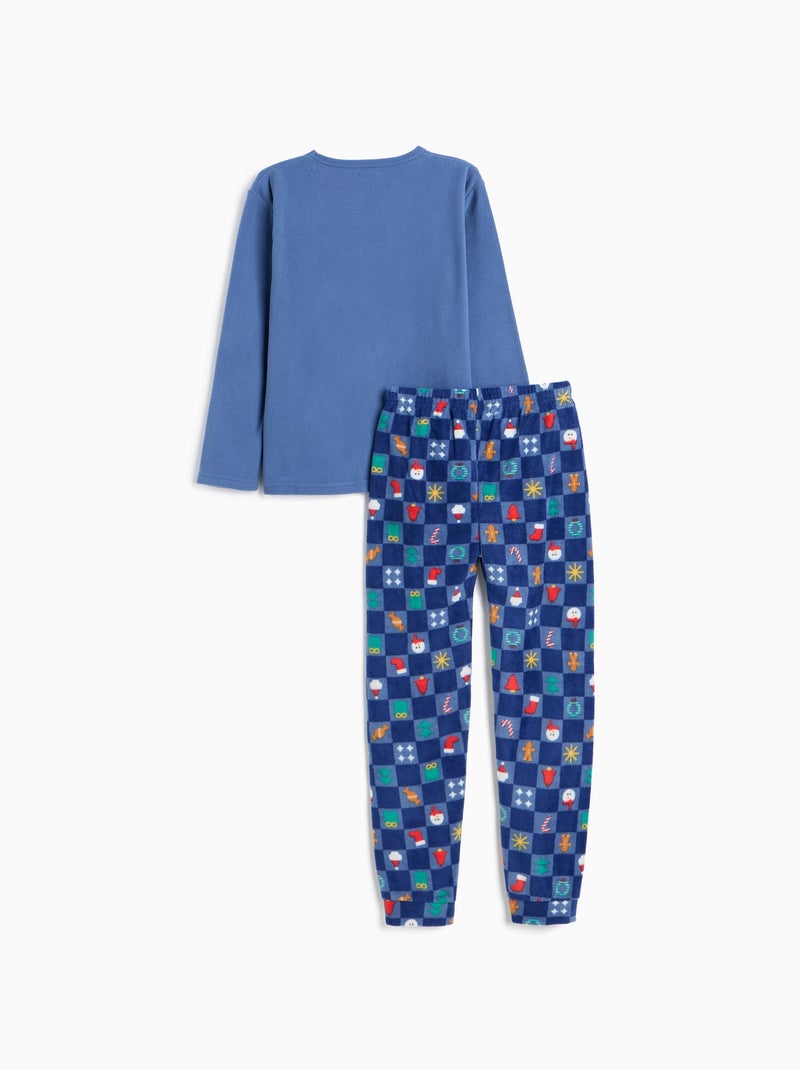 Pijama polar de navidad, mo fashion Azul - Kiabi