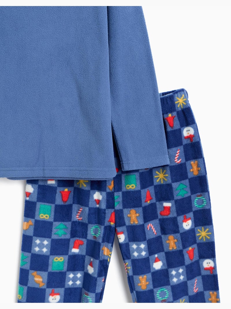 Pijama polar de navidad, mo fashion Azul - Kiabi