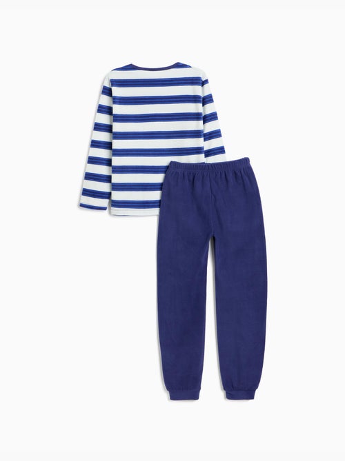 Pijama polar de rayas, mo fashion - Kiabi Pijama polar de rayas, mo fashion - Kiabi