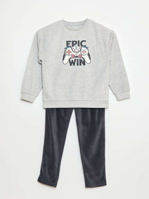 Pijama polar estampado - Kiabi