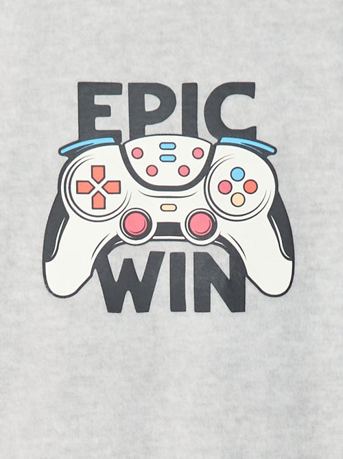 Pijama polar estampado - Kiabi