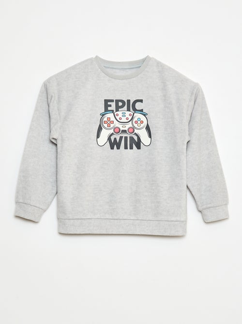 Pijama polar estampado - Kiabi