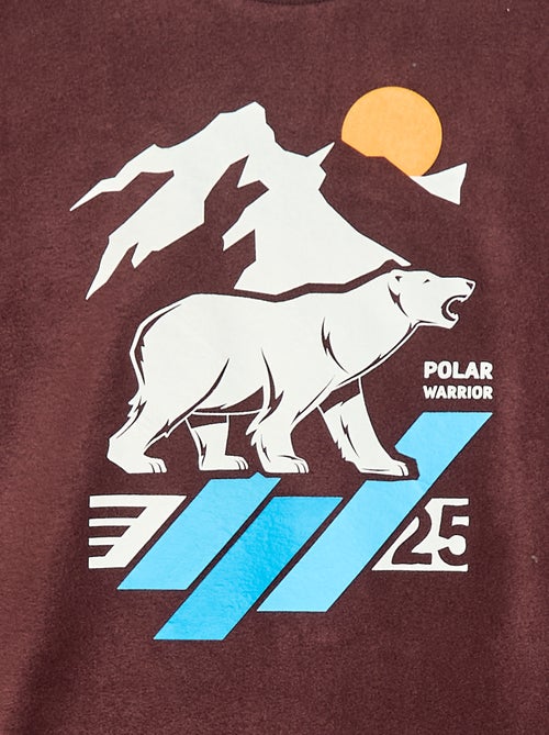 Pijama polar estampado - Kiabi