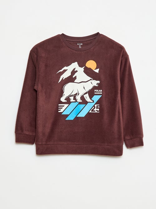 Pijama polar estampado - Kiabi