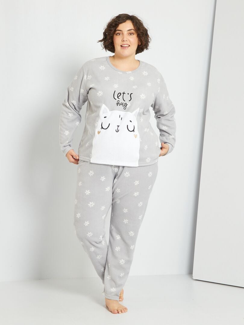 Pijama polar gris - - 23.00€