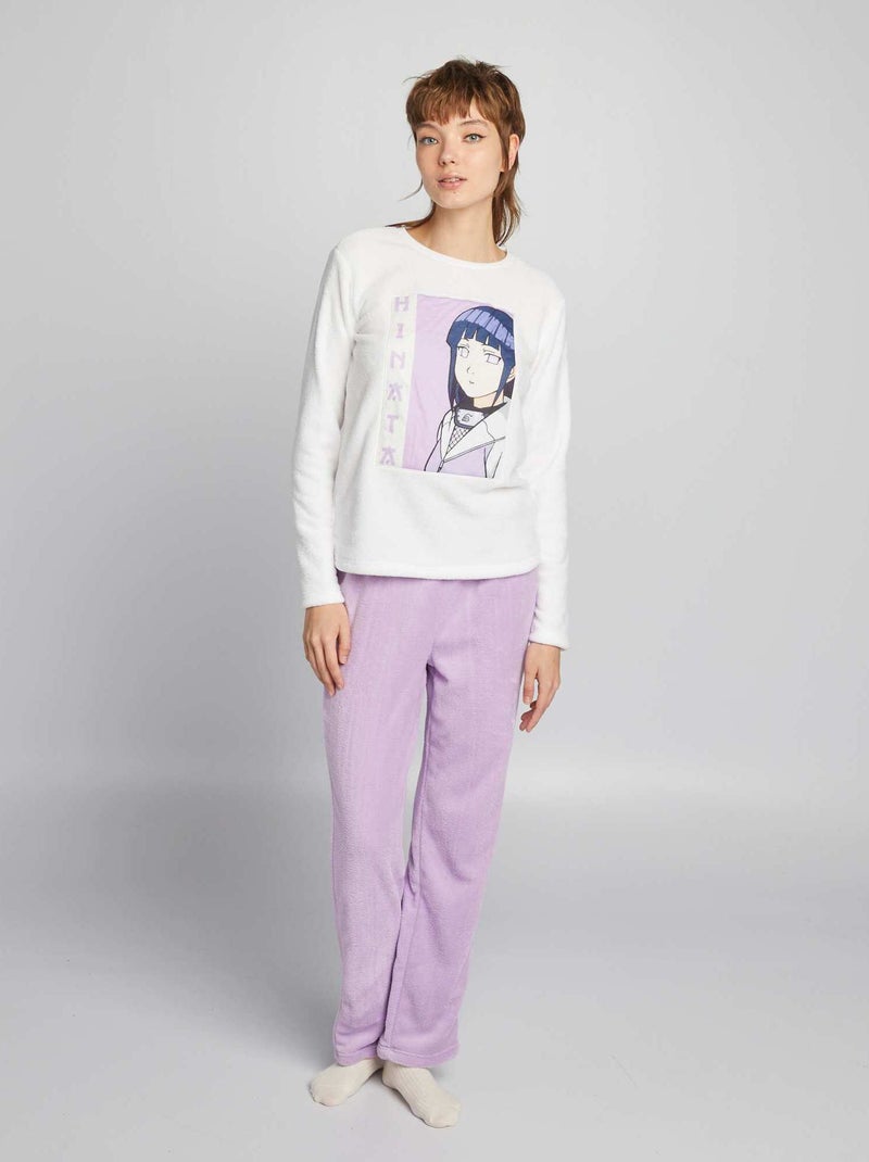 Pijama polar 'Hinata' - 2 piezas BLANCO - Kiabi