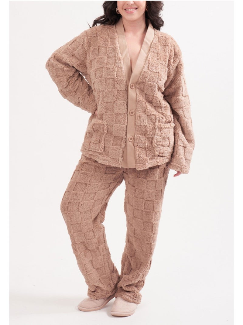 Pijama polar Kebello Beige - Kiabi