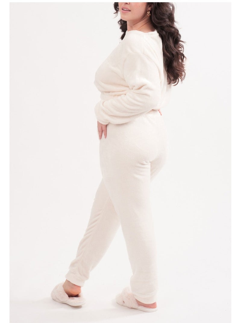 Pijama polar Kebello Blanco - Kiabi