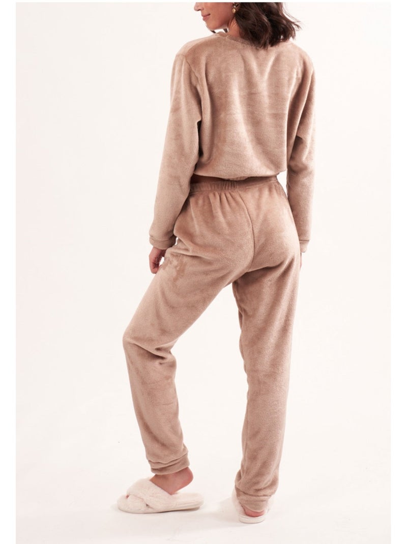 Pijama polar Kebello Marrón - Kiabi