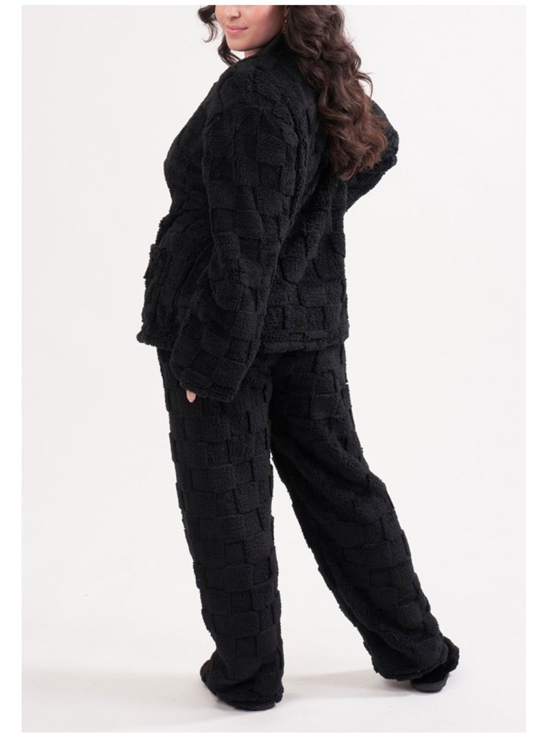 Pijama polar Kebello Negro Negro - Kiabi