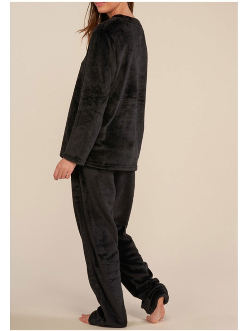 Pijama polar Kebello Negro Negro - Kiabi