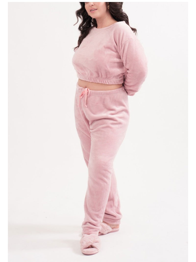 Pijama polar Kebello Rosa - Kiabi