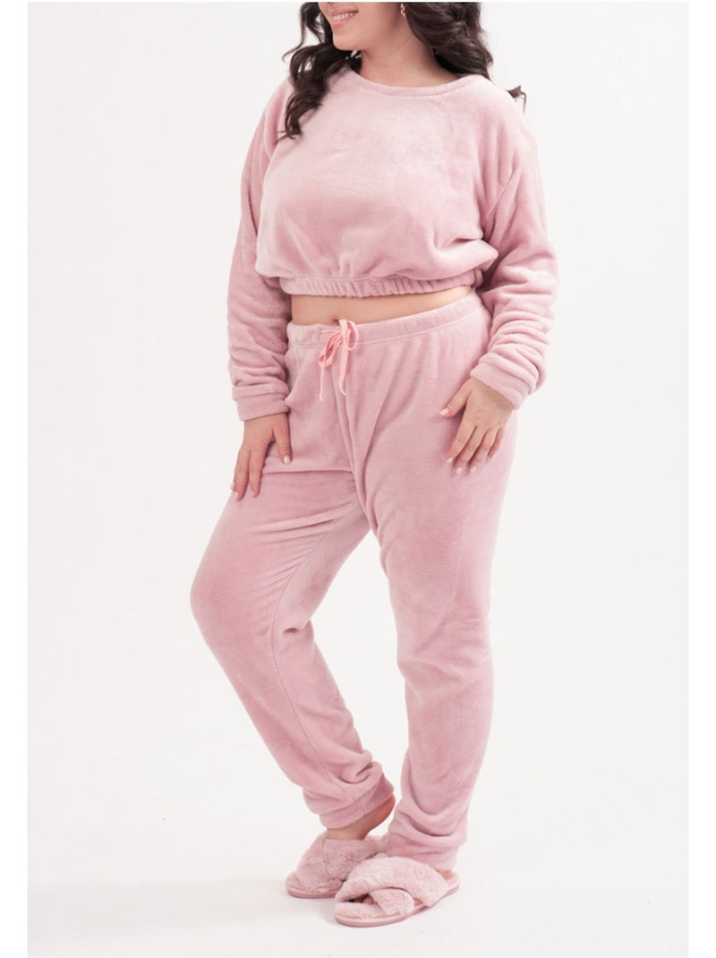Pijama polar Kebello Rosa - Kiabi
