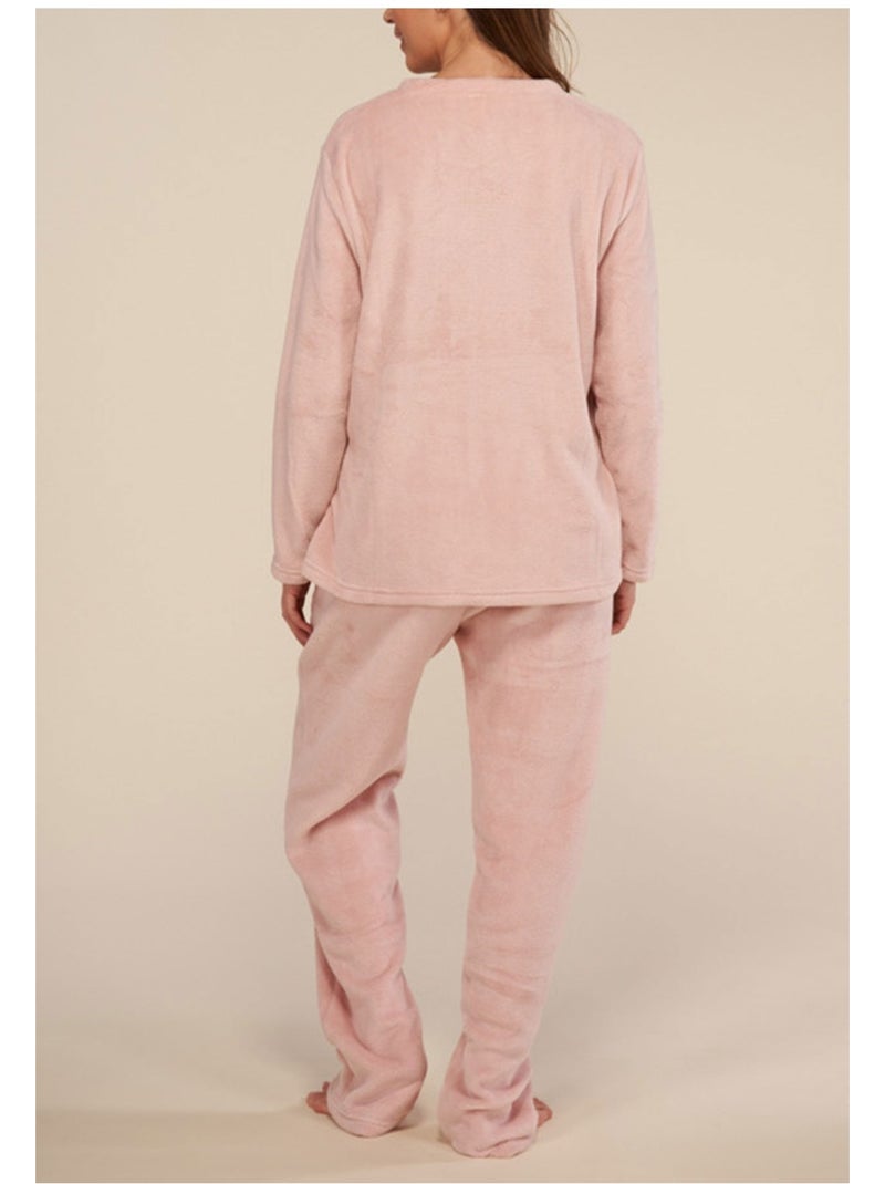 Pijama polar Kebello Rosa - Kiabi