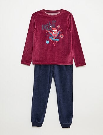 Pijama polar largo 'Spider-Man' 'Marvel' - 2 piezas