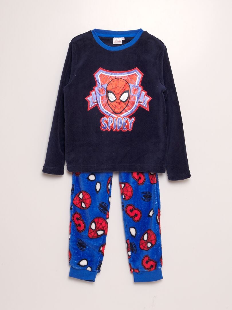 Pijama polar largo 'Spider-man' 'Marvel' AZUL - Kiabi