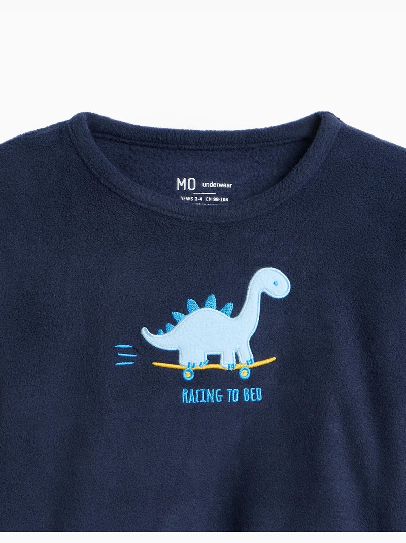 Pijama polar, mo fashion Azul - Kiabi