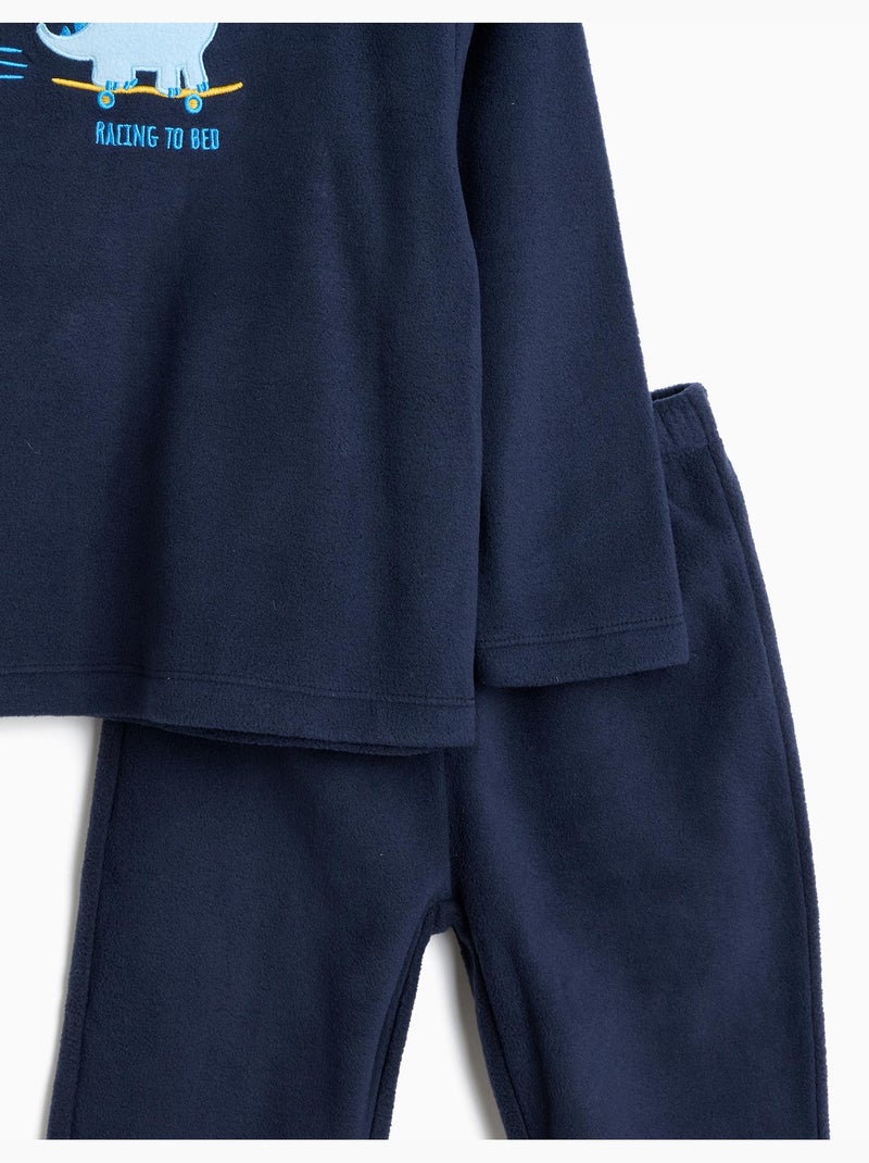 Pijama polar, mo fashion Azul - Kiabi