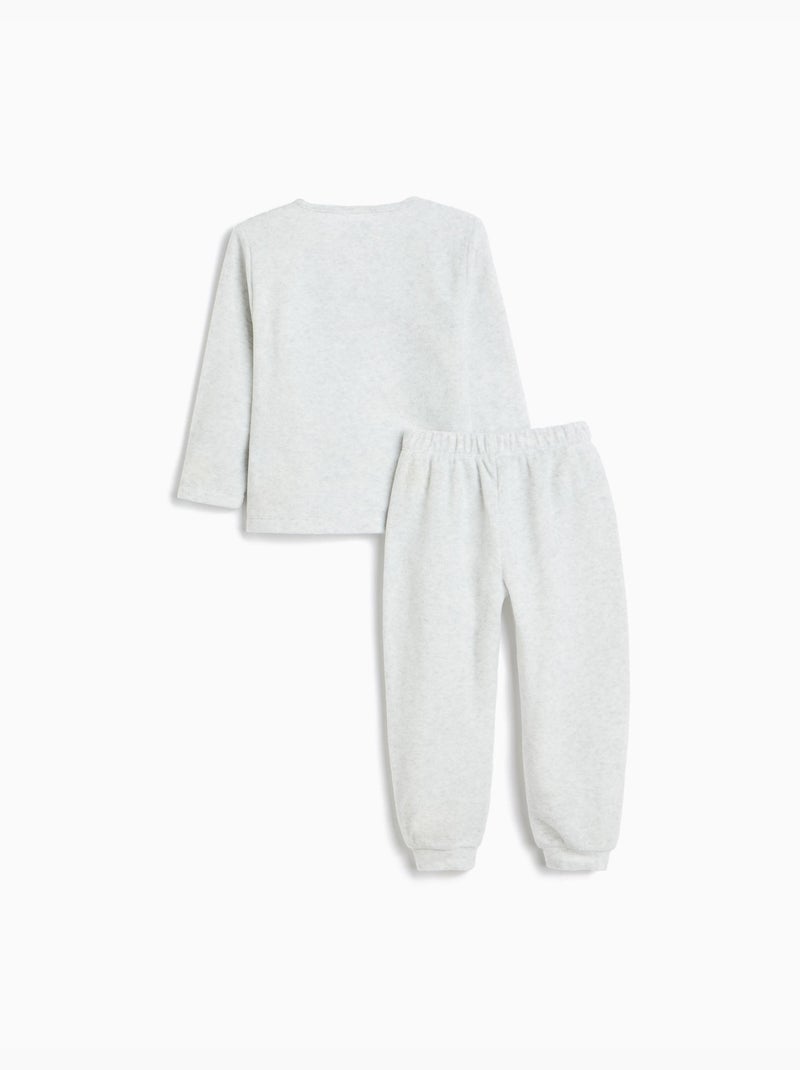 Pijama polar, mo fashion Gris - Kiabi