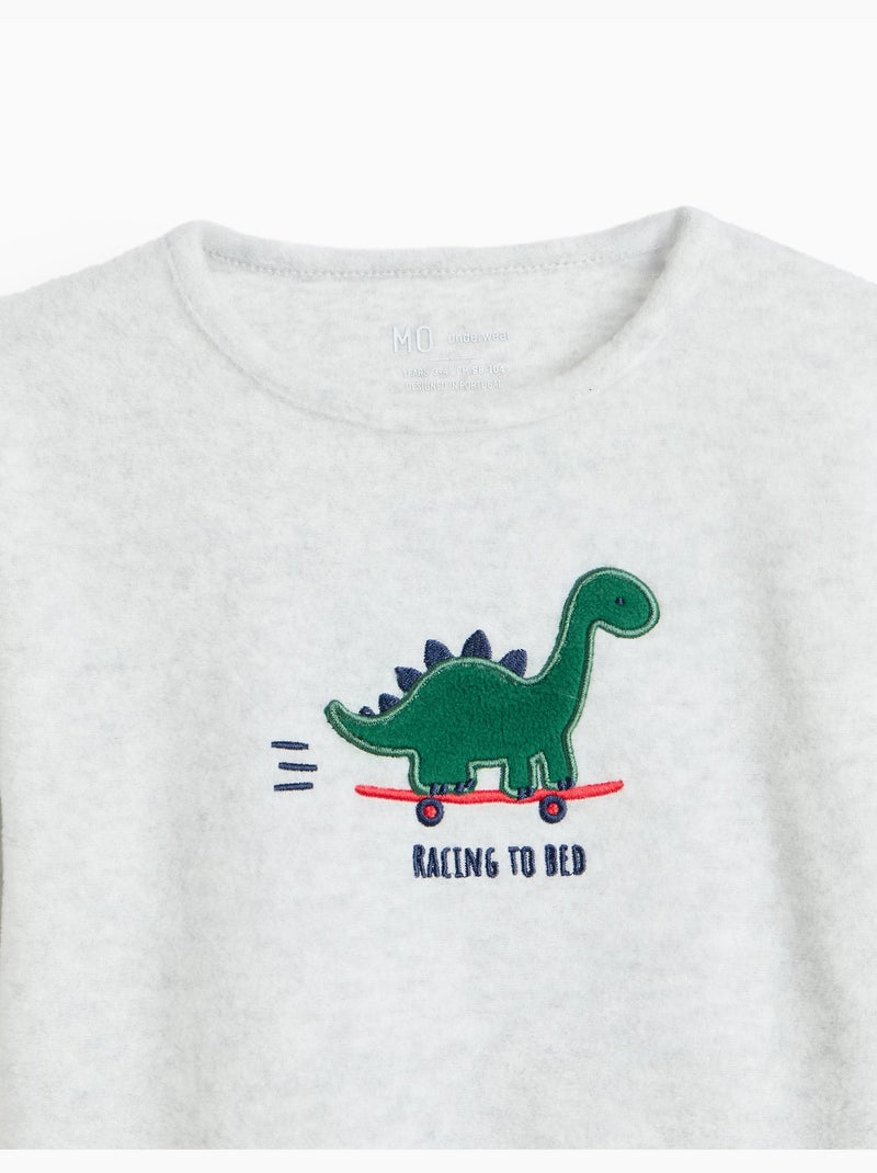 Pijama polar, mo fashion Gris - Kiabi