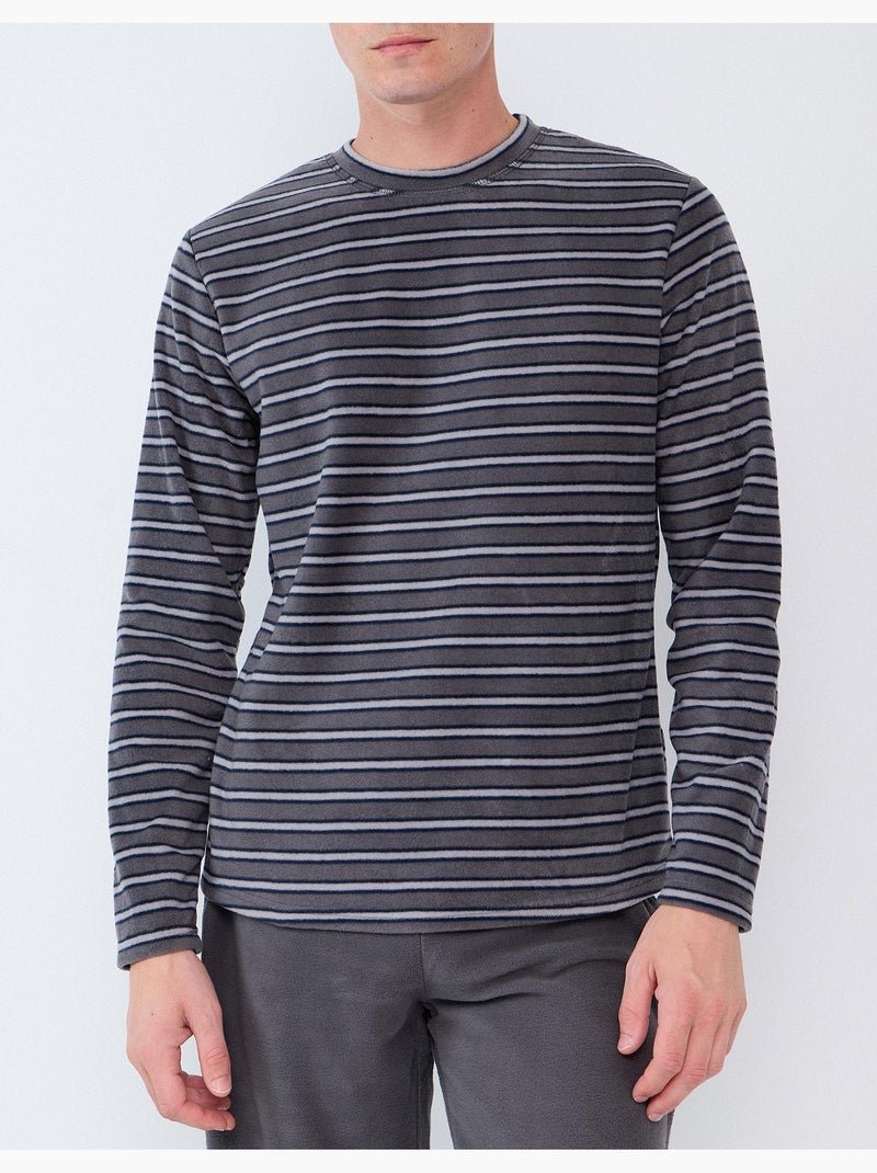 Pijama polar, mo fashion Gris - Kiabi
