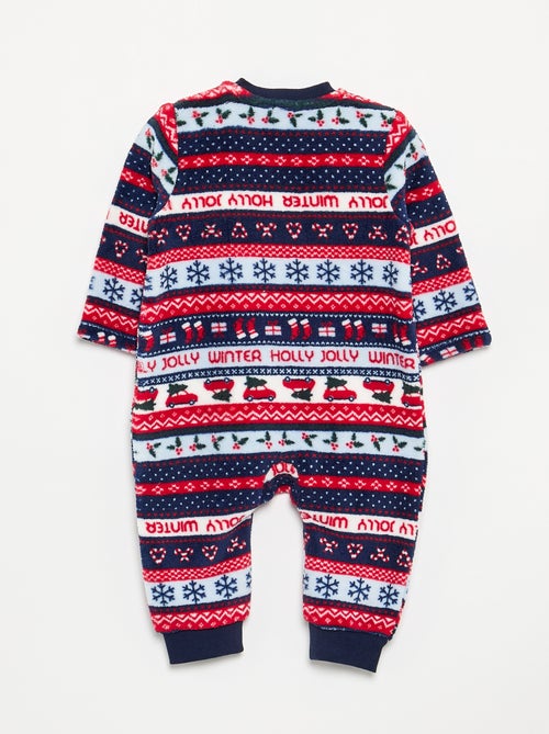 Pijama polar 'Navidad' para bebé niña y niño - Kiabi