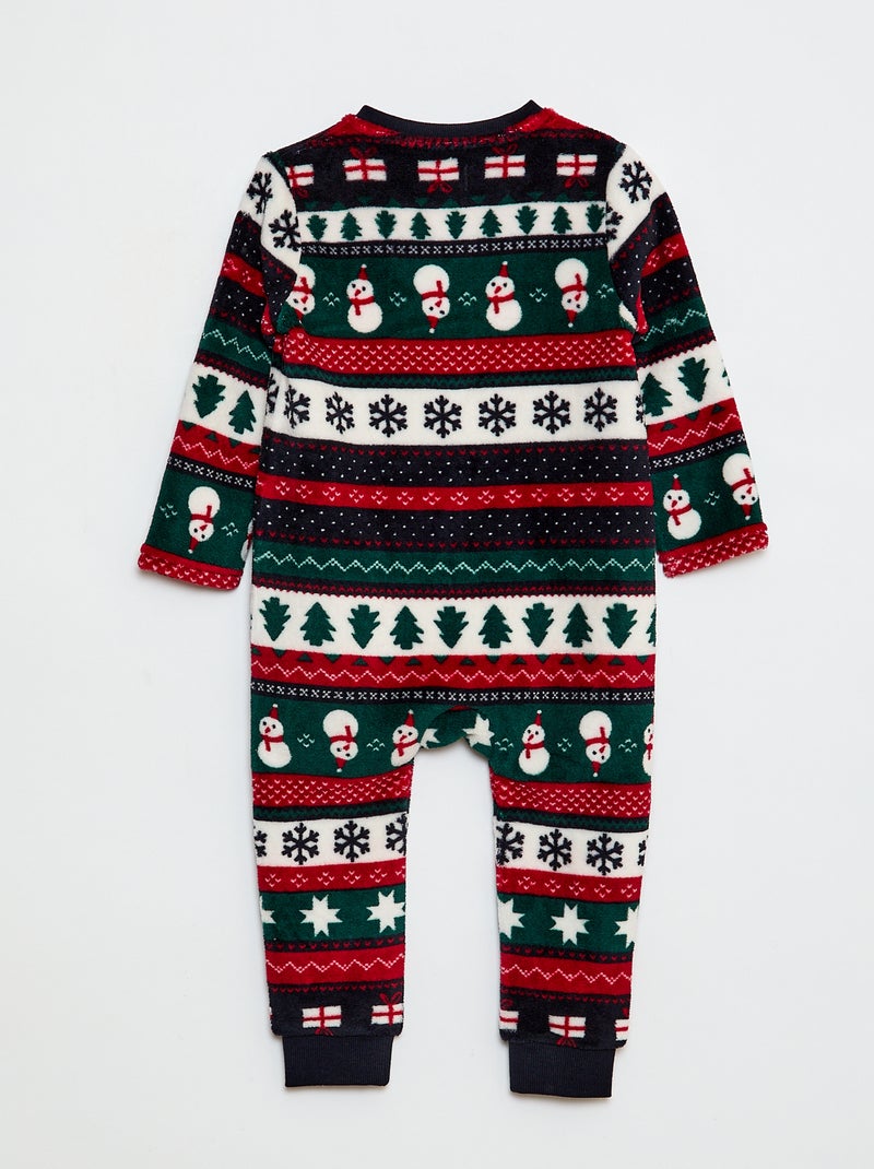 Pijama polar sin pies Azul - Kiabi