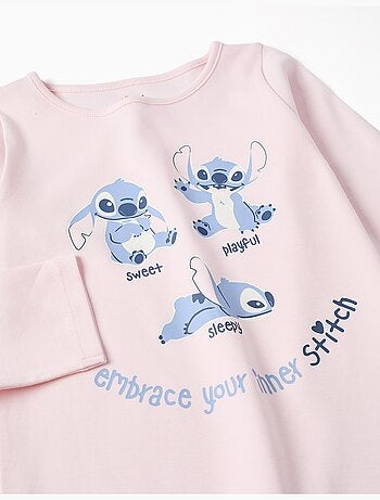 Pijama que brilla en la oscuridad con Stitch