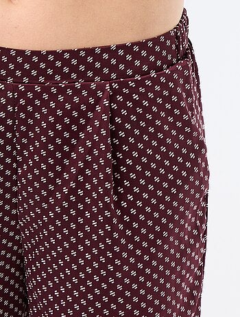 Pijama satinado estampado