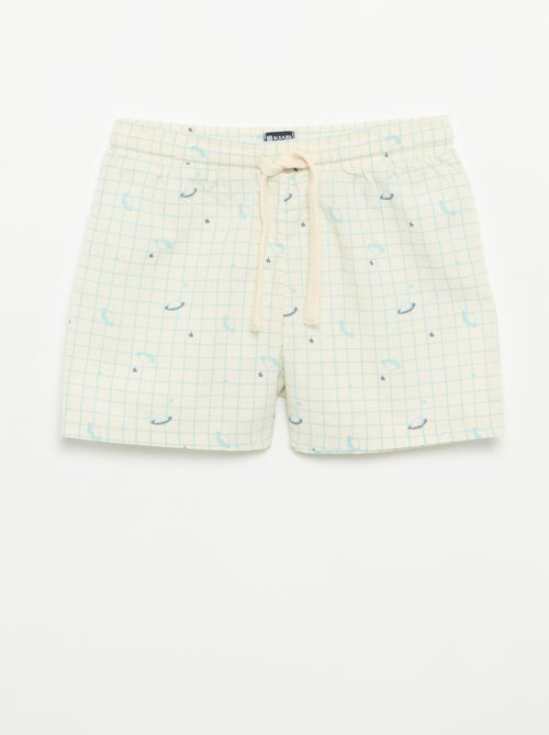 Pijama short + camiseta - 2 piezas - Kiabi