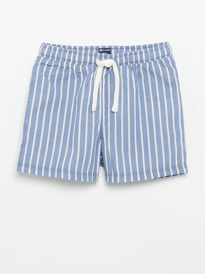 Pijama short + camiseta - 2 piezas Gris - Kiabi