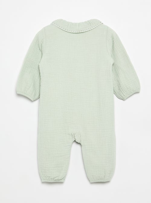 Pijama sin pies con cuello de fantasía - Kiabi Pijama sin pies con cuello de fantasía - Kiabi