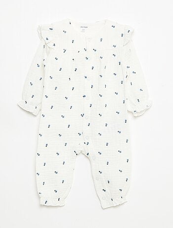 Pijama sin pies de doble gasa de algodón