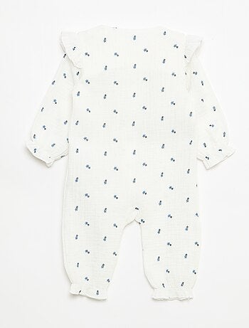 Pijama sin pies de doble gasa de algodón